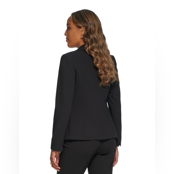 Calvin Klein Black Tailored Single-Button Business Casual Women's Blazer. R13B - Picture 2 of 9